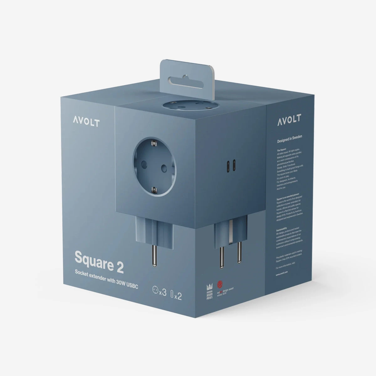 Square 2 USB-C Shark Blue – Bild 2