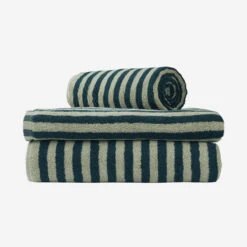 Naram Towel Sea Foam & Deep Teal