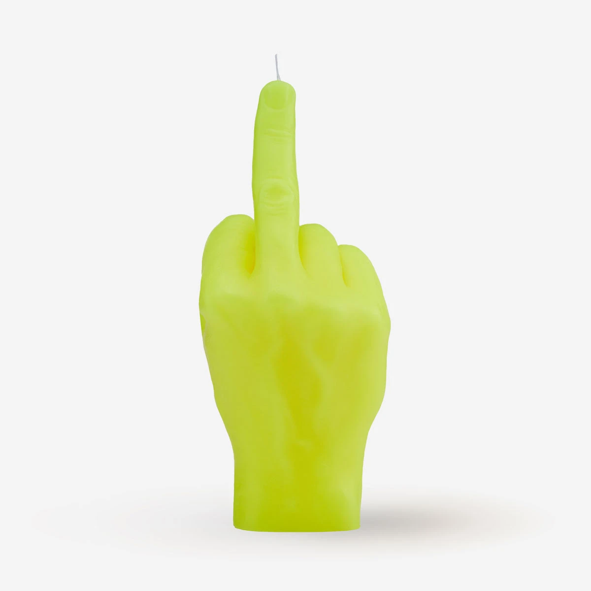 F*ck You Neon Yellow CandleHand Kerze – Bild 2