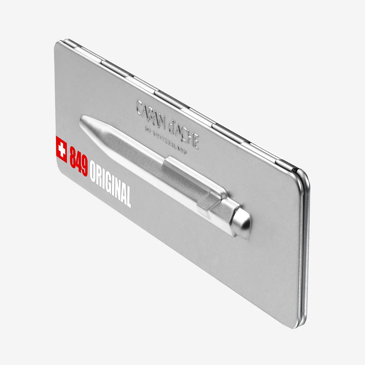 Caran D'Ache 849 Kugelschreiber ORIGINAL Silber – Bild 3