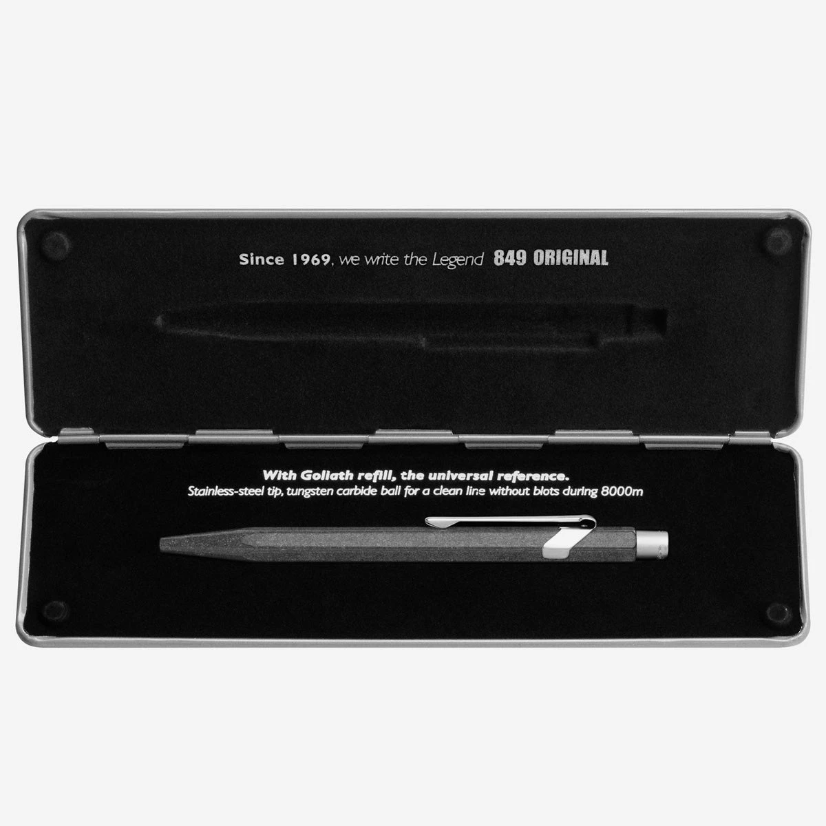 Caran D'Ache 849 Kugelschreiber ORIGINAL Silber – Bild 4