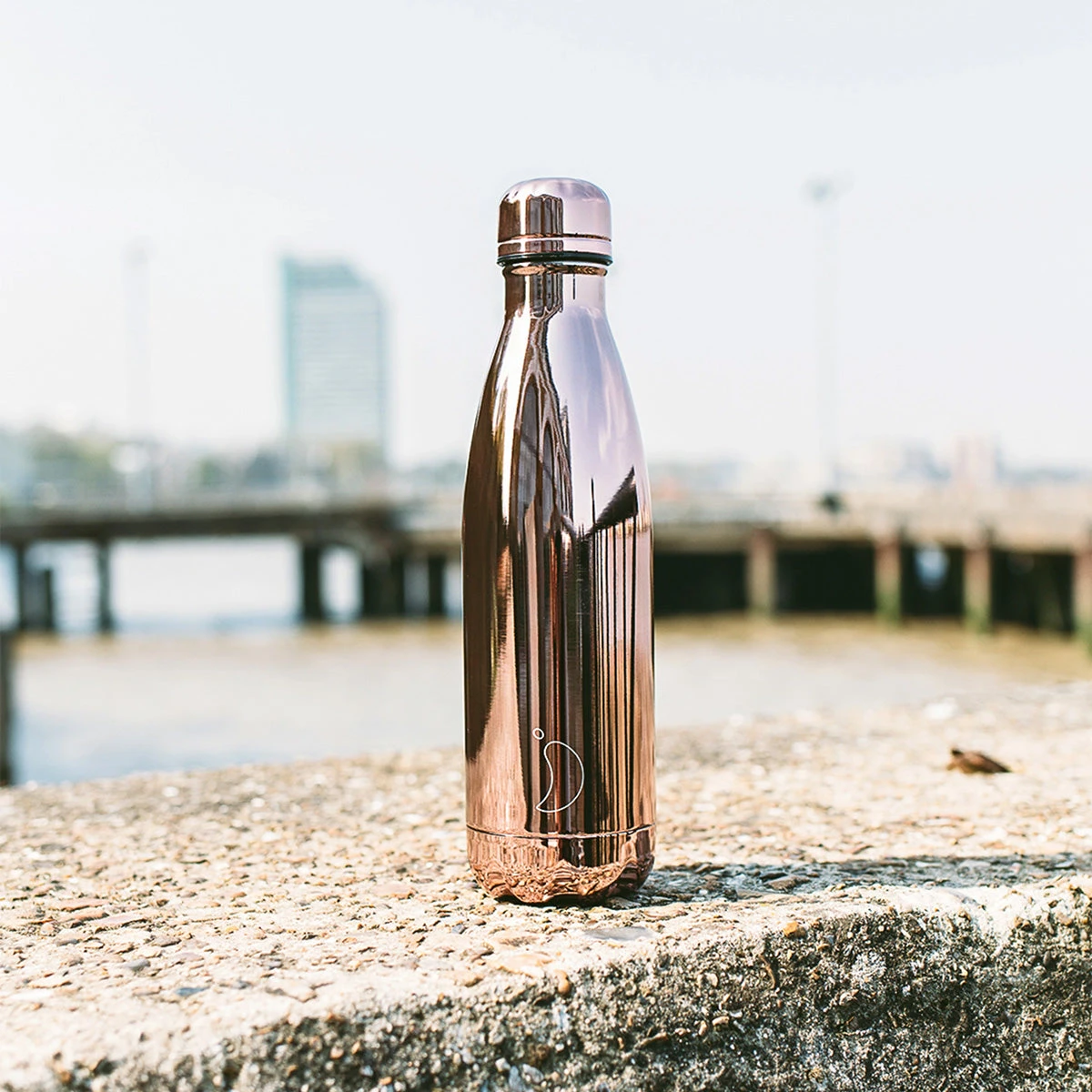 Trinkflasche Chrome Rose Gold 500ml – Bild 2