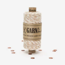 Bäcker-Garn Kupfer-Weiss