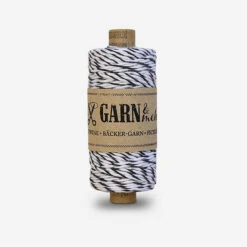 Bäcker-Garn Schwarz-Weiss