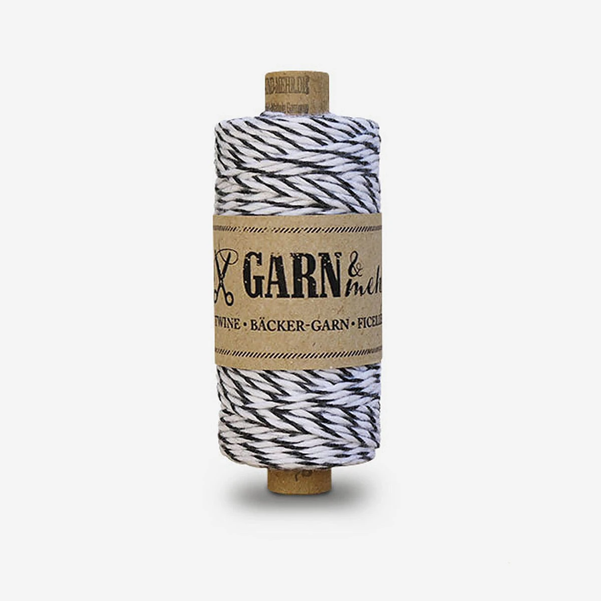 Bäcker-Garn Schwarz-Weiss
