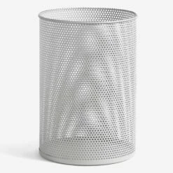 Hay Perforated Bin L Light Grey