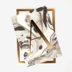 Marble Alphabet Grußkarte