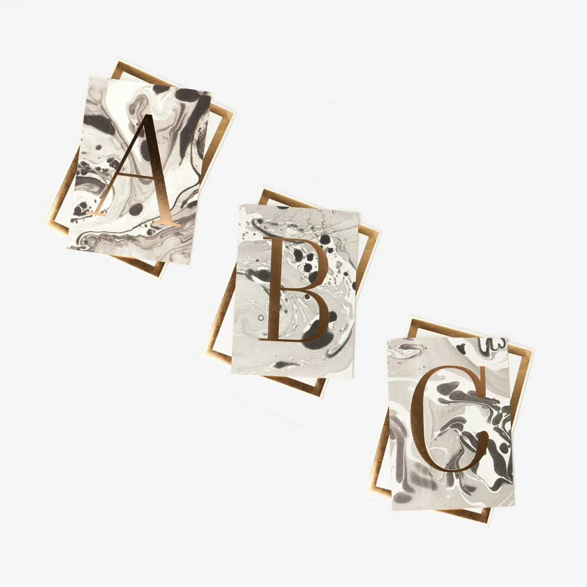 Marble Alphabet Grußkarte – Bild 4