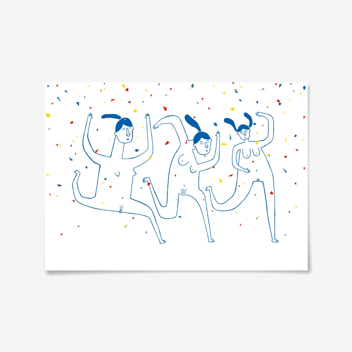 Postkarte Naked Girls