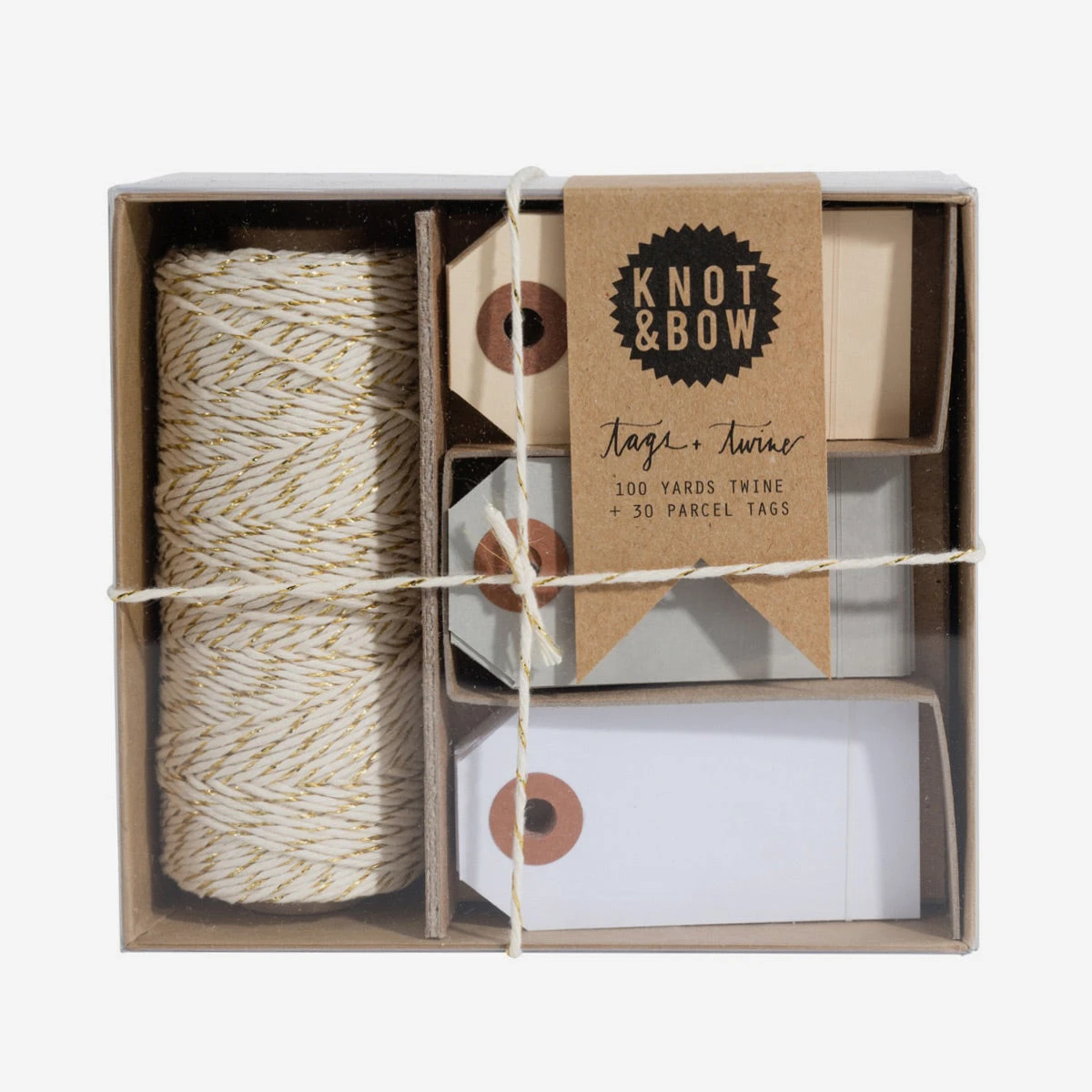 Tag & Twine Box Gold / Neutral