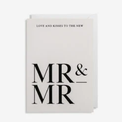 Mr & Mr Love And Kisses Grußkarte