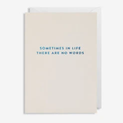 No Words Grußkarte