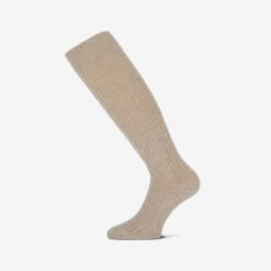 Colette Cashmere Kneehigh Socken - Beige