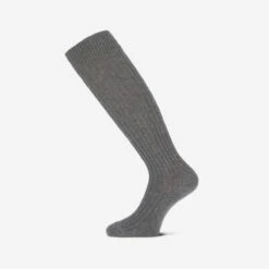Colette Cashmere Kneehigh Socken - Grey