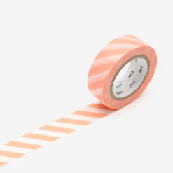 Stripe Salmon Pink Masking Tape