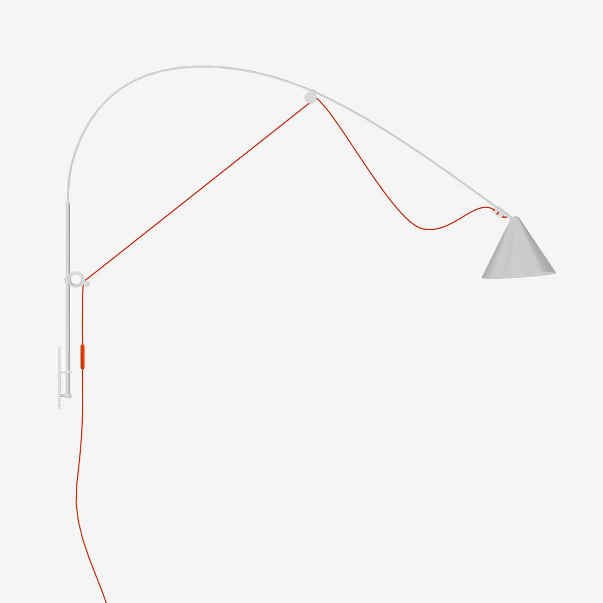 AYNO Seidengrau Wandleuchte – L