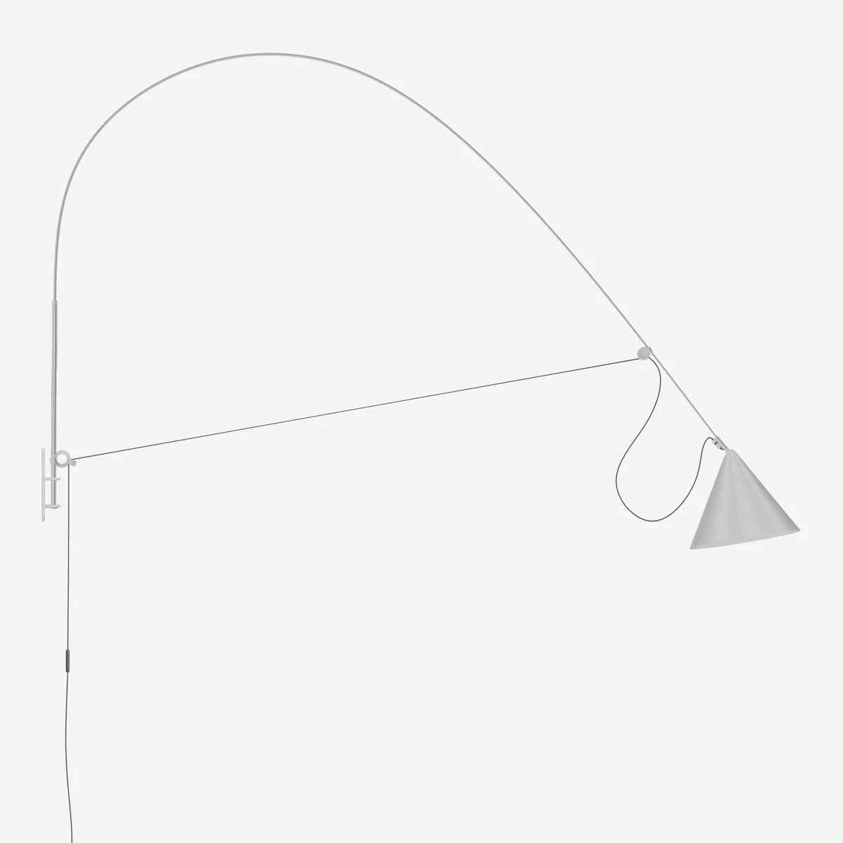 AYNO Seidengrau Wandleuchte – XL – Bild 6