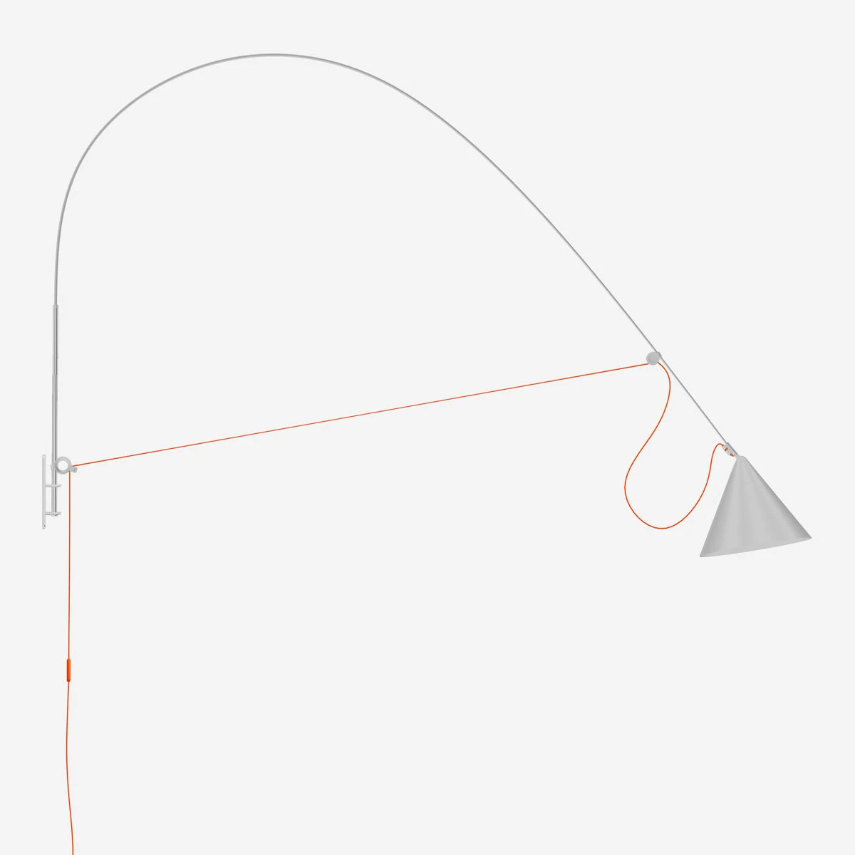 AYNO Seidengrau Wandleuchte – XL – Bild 4