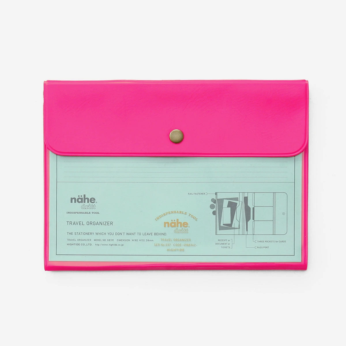 Travel Organizer Neon Pink
