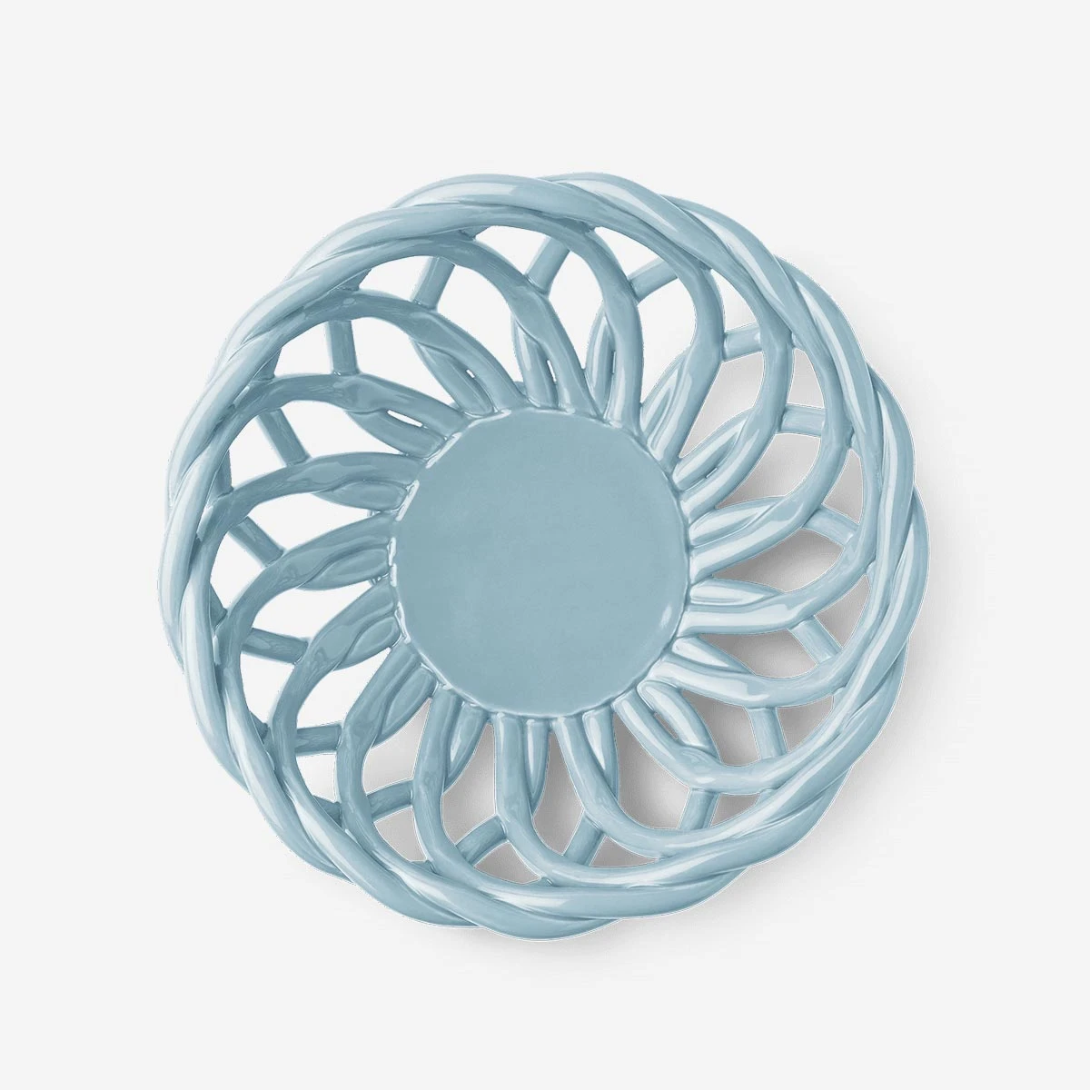 Sicilia Ceramic Basket Small Light Blue – Bild 2