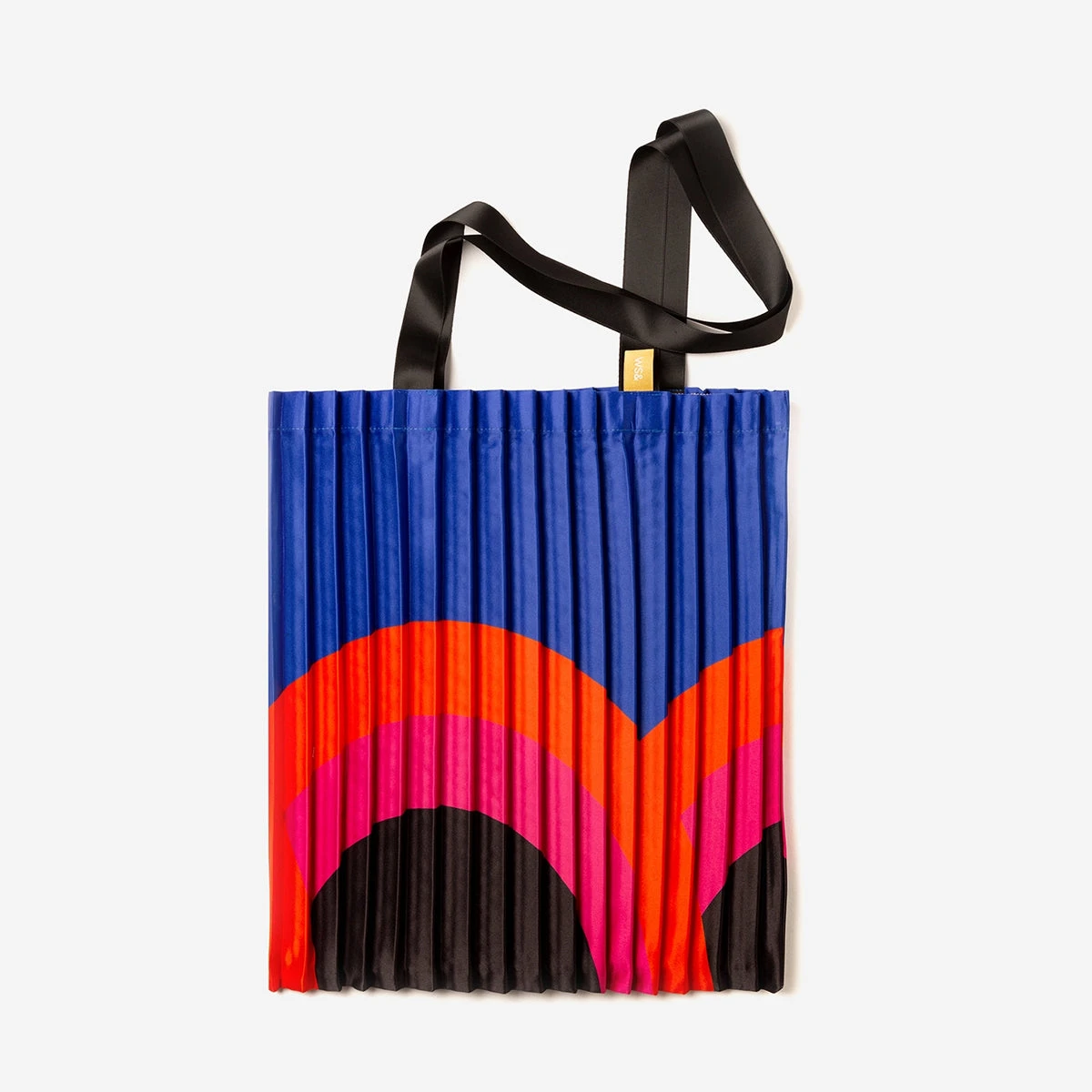 Rainbow Pleated Tote Bag