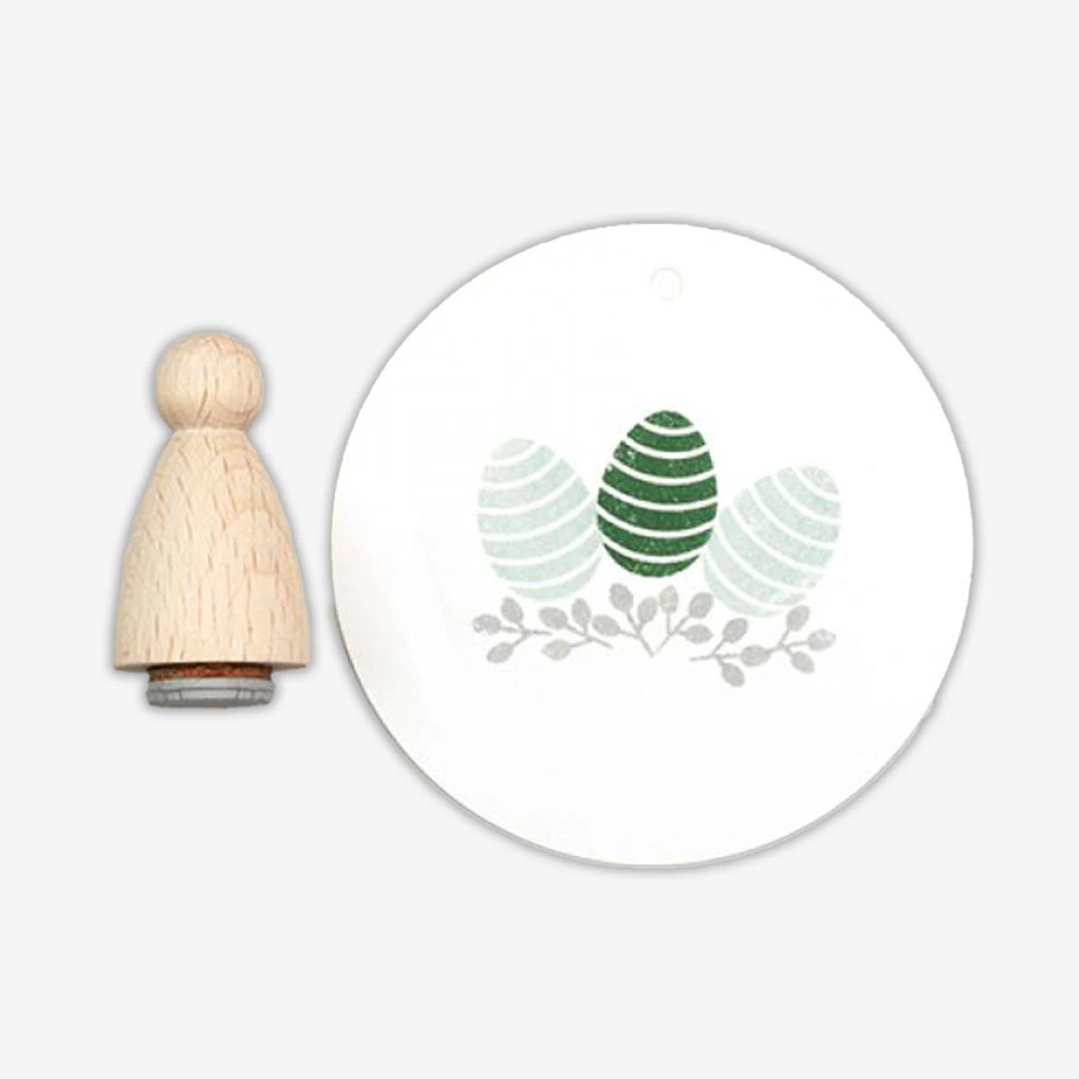 Osterei Streifen Stempel