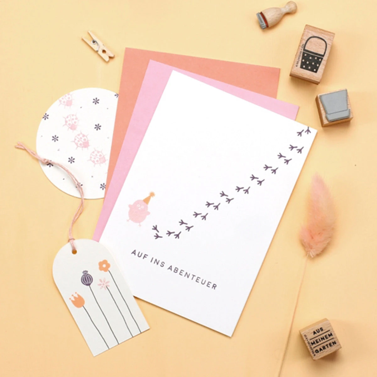 Vogelspuren Stempel – Bild 2