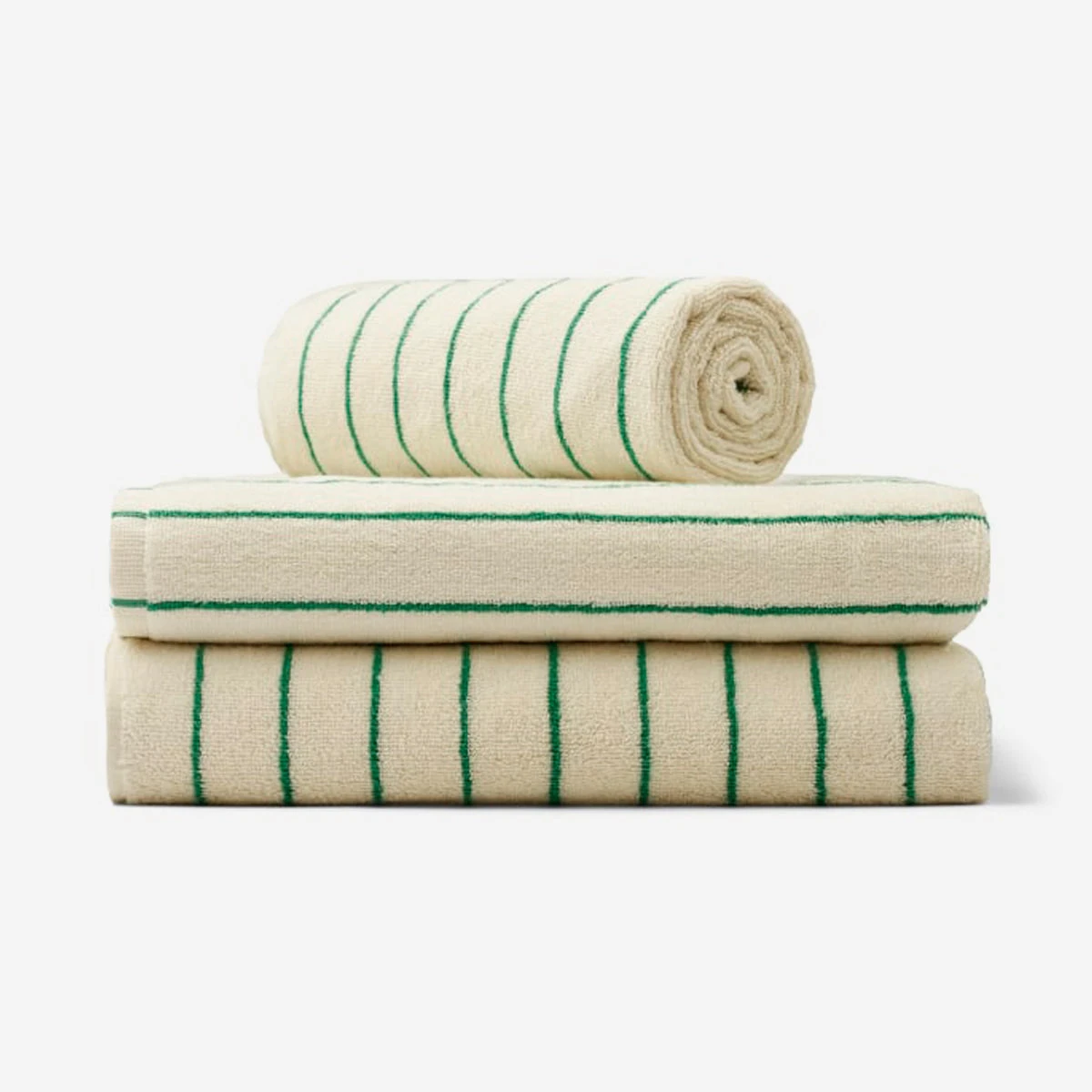 Naram Towel Pure White & Grass