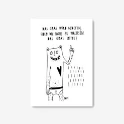 Postkarte Das Gras Bitte