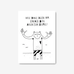 Postkarte Viele Dinge