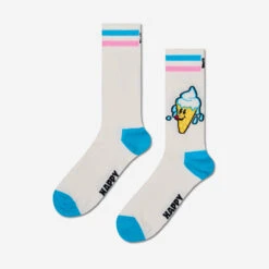 Happy Socks Ice Cream Socken - White