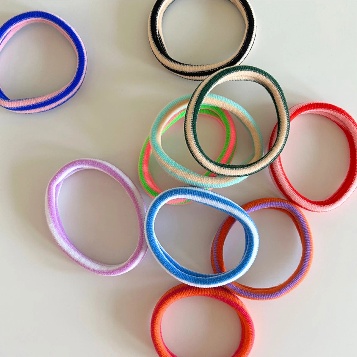 LULU Haargummi - Beige Türkis – Bild 2