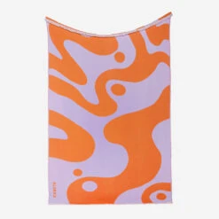 Klekks No. 8 Orange-Rosa Baumwolldecke