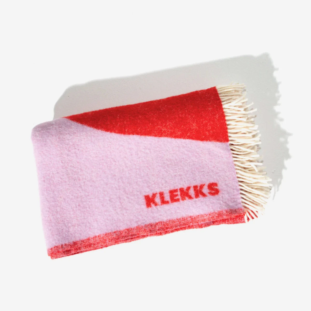 Klekks No. 23 Lila-Rot Wolldecke – Bild 5