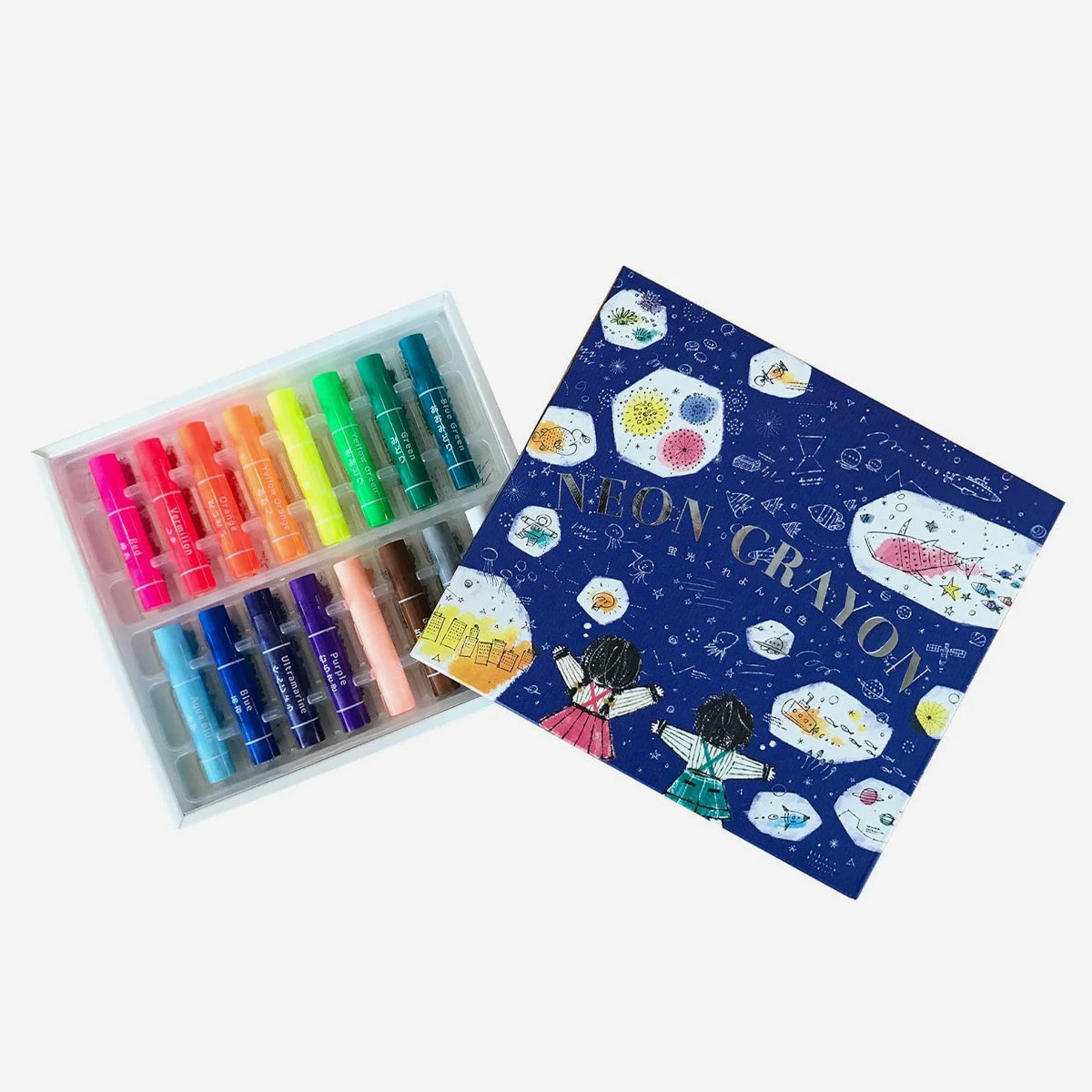 Neon Crayon Set Of 16 – Bild 2