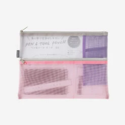 Pen & Tool Pouch B5 Mesh Pink