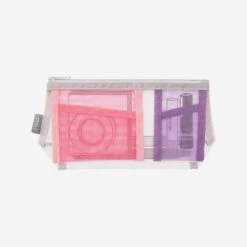 Pen & Tool Pouch Mesh Mit Boden Pink