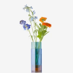 Bouquet Tube Vase Blue Large