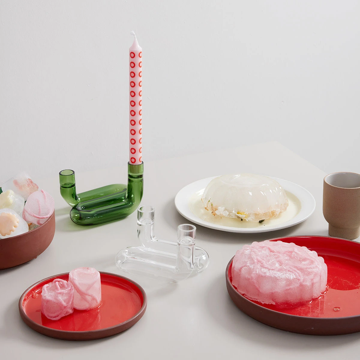 Wave Candle Holder Transparent – Bild 5