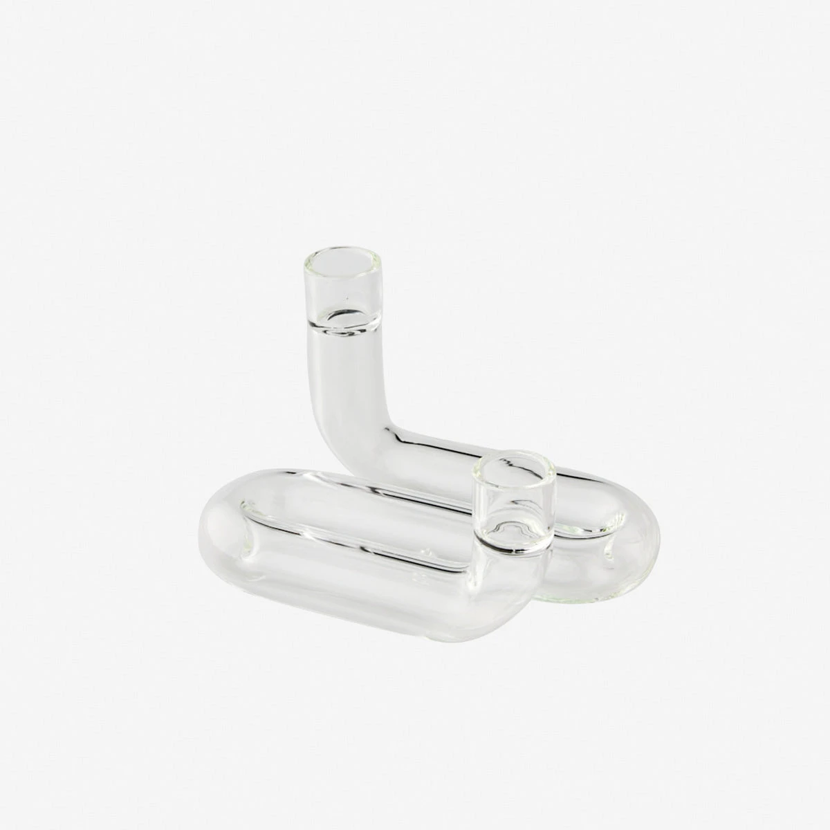 Wave Candle Holder Transparent