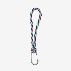 The New Kumihimo Keychain Key Blue & Red Alert