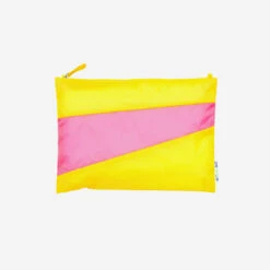 The New Pouch L TV Yellow & Fluo Pink
