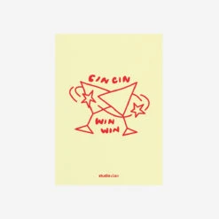 Cin Cin Win Win Postkarte