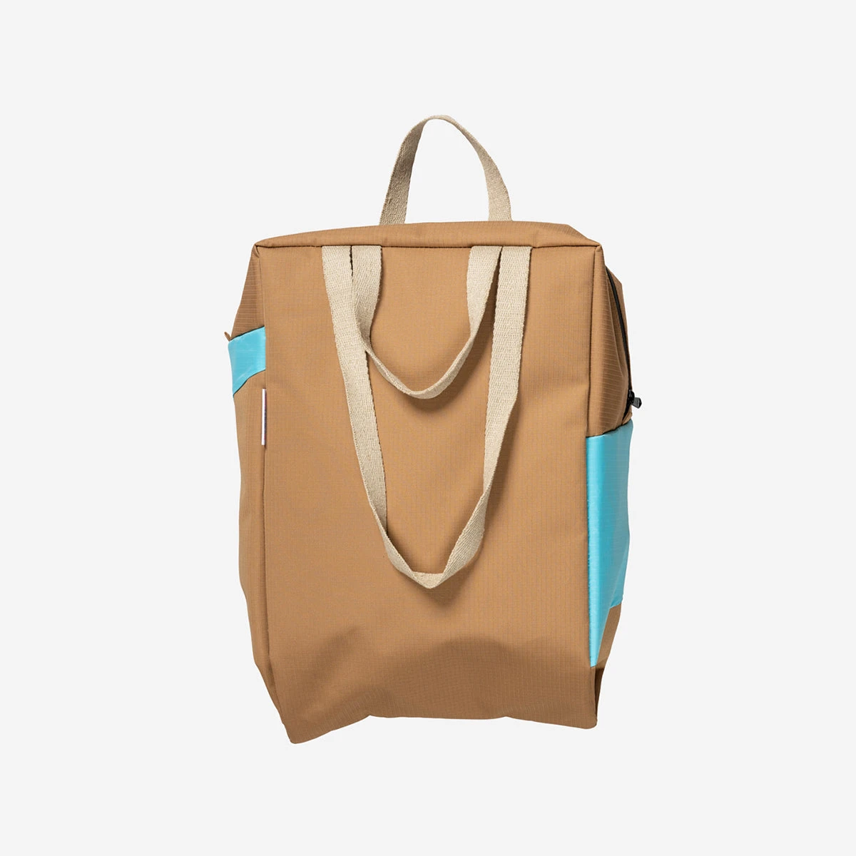 The New Tote Bag M Camel & Key Blue – Bild 2